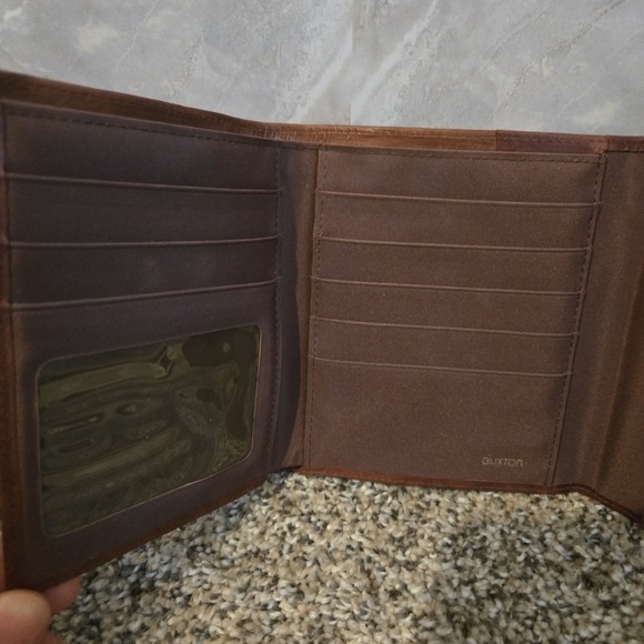 Buxton Brown Leather Clutch - Picture 8 of 9
